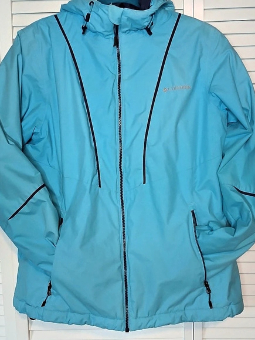 Columbia Thermal Coil Women's Blue Ski Jacket Size Large